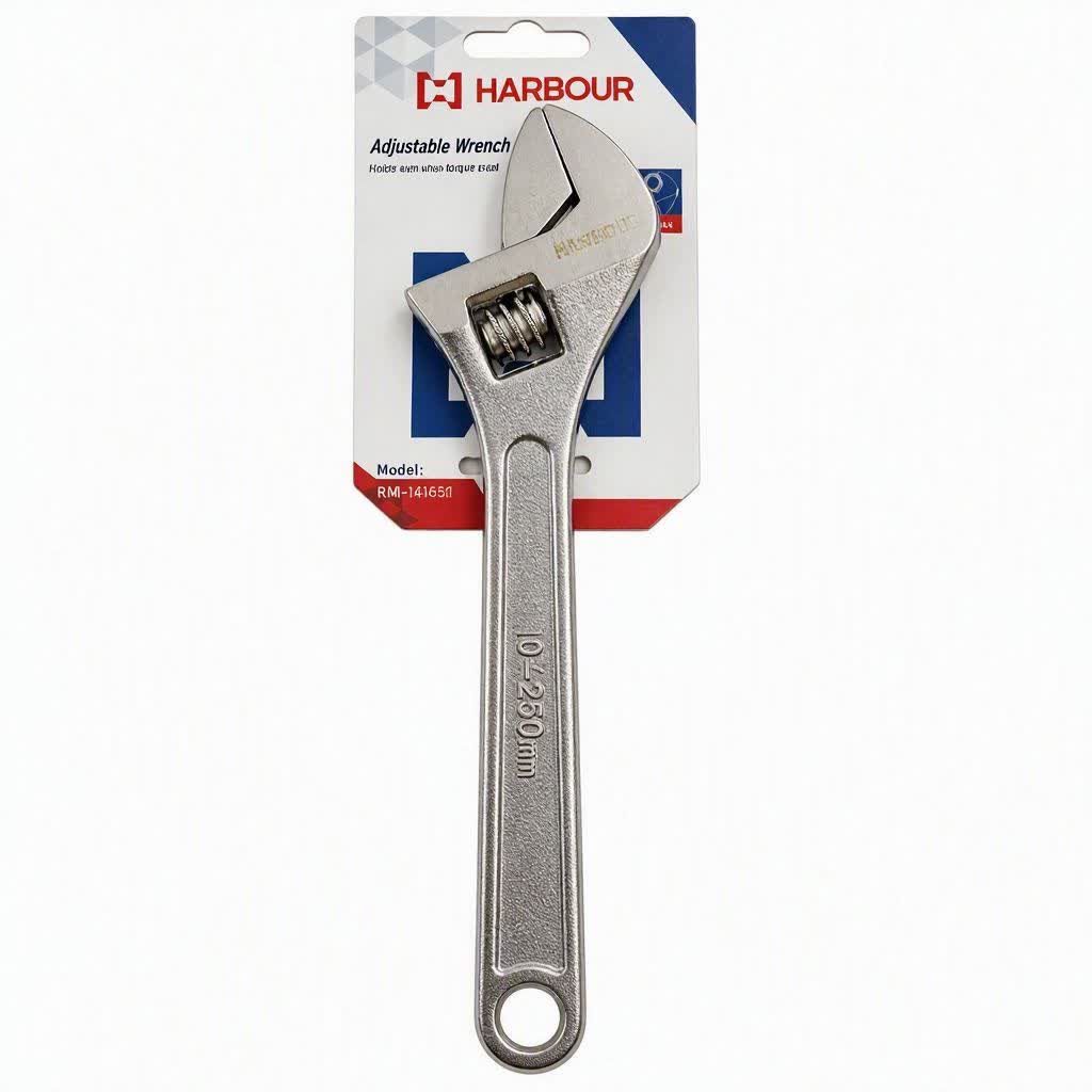 آچار فرانسه سایز ۱۰ هاربر (HARBOUR) مدل RMI-14155 | فولاد آهنگریشده با دهانه قابل تنظیم برای مصارف صنعتی و خانگی