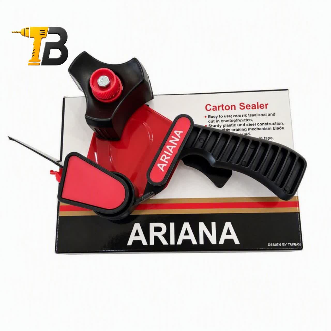 دستگاه چسب پهن آریانا (ARIANA) مدل F17 | چسبکش کارتن با تیغه ضدزنگ و دسته ارگونومیک، مناسب جعبهبندی و بستهبندی - Image 2