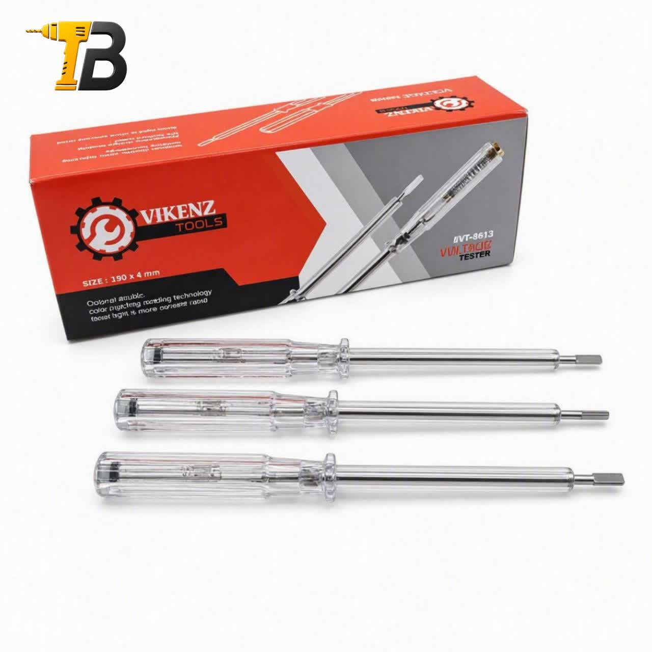 فازمتر ویکنز (Vikenz) مدل DVT-8613 | تستر ولتاژ با تکنولوژی نمایش رنگی (Color Matching) و تیغه کروم وانادیوم - Image 2